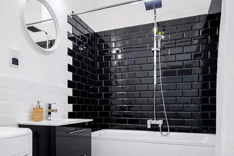 Black and White Bathroom Colour Scheme