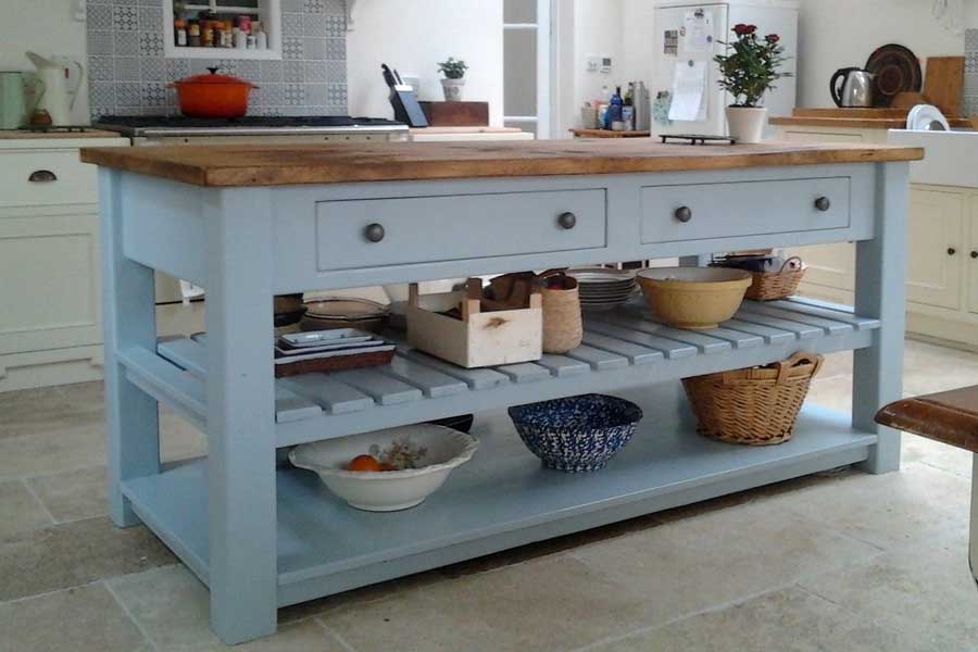 Open Shelving kitchen Island