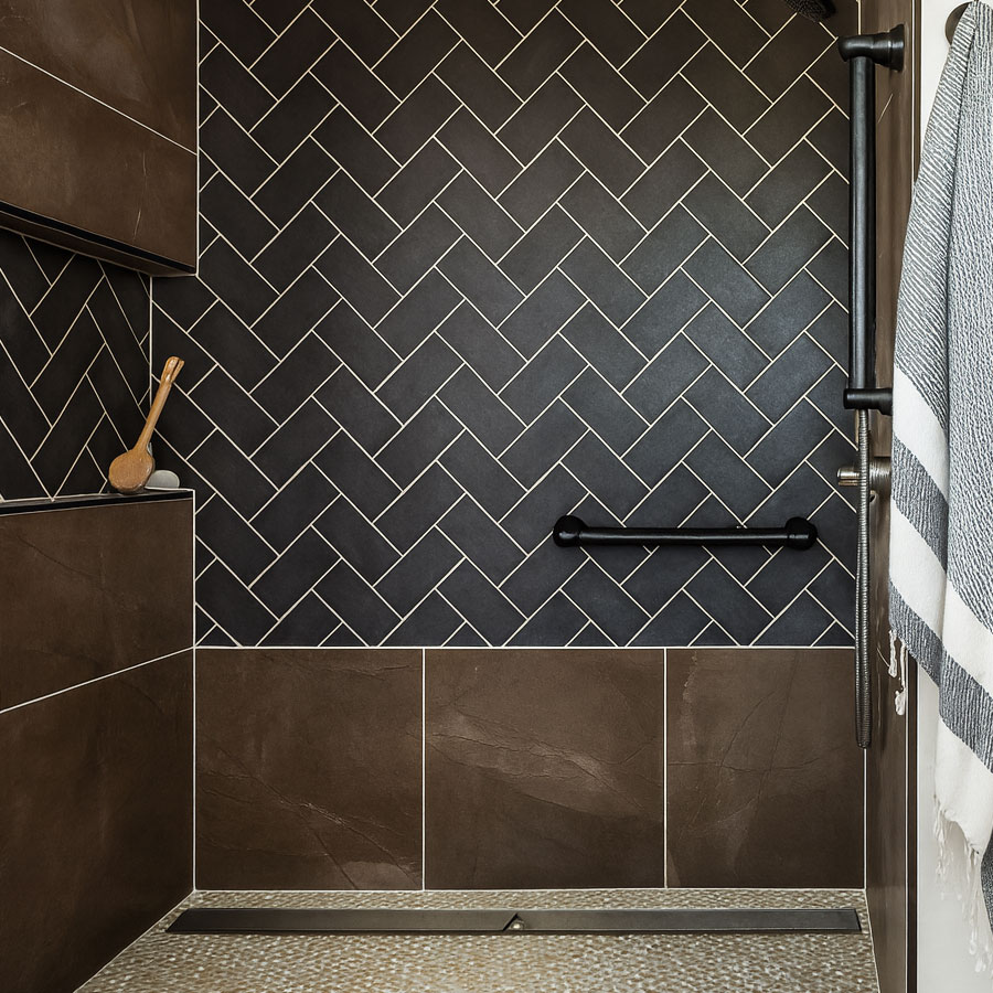 Chevron Tile Pattern Niche