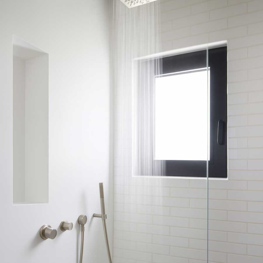 Tall Vertical bathroom shower niche