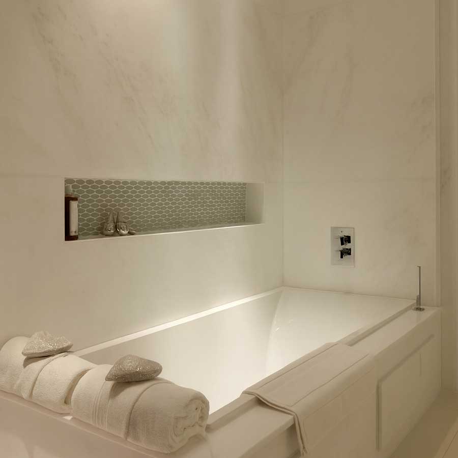 bathroom shower Central Feature niche
