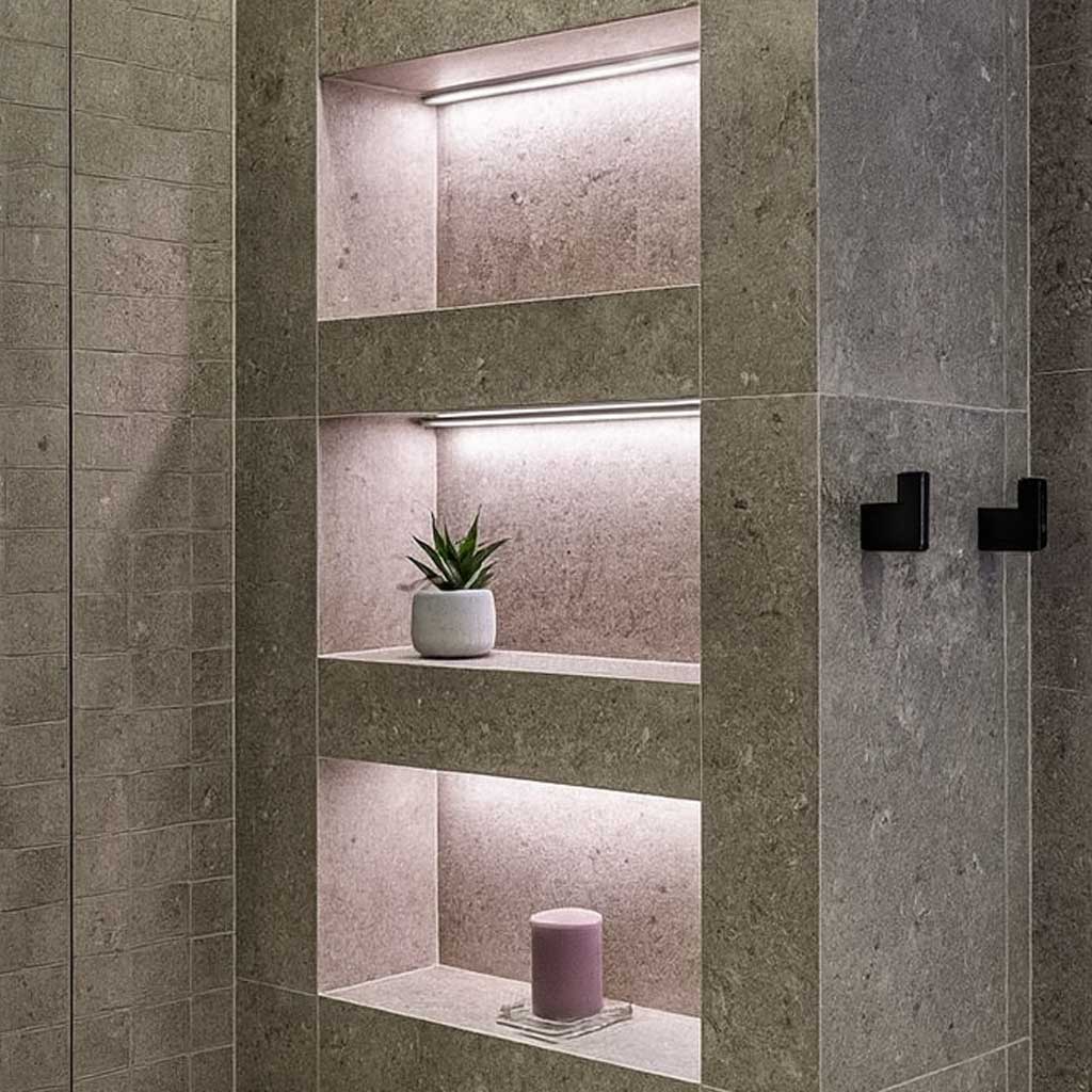 triple Vertical Niche Columns