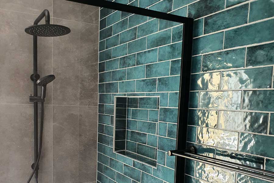 Bathroom feature wall
