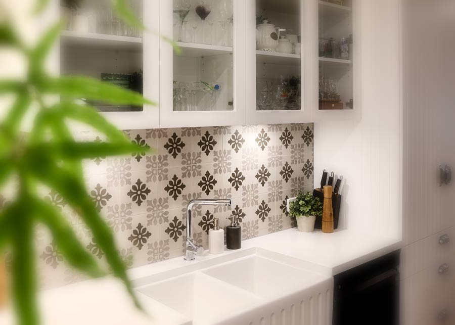 kitchen feature wall