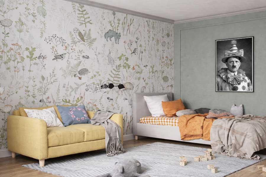 Kids Room Wallpaper Feature Wall