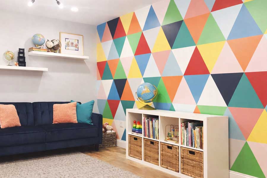Play Room Wallpaper Feature Wall