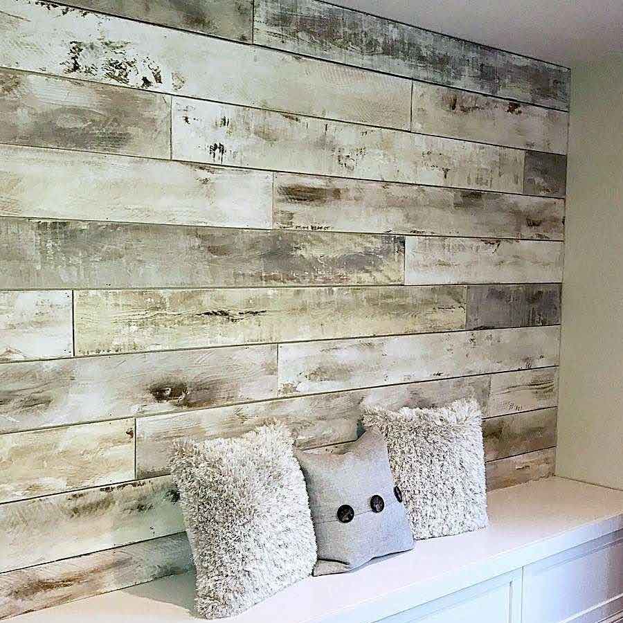 wooden feature wall idea